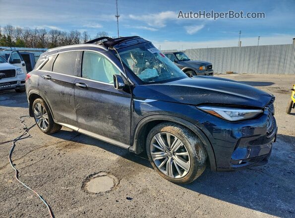 3PCAJ5EB5NF108843 2022 INFINITI QX50 Blue Front right