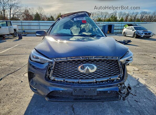 3PCAJ5EB5NF108843 2022 INFINITI QX50 Blue Front view
