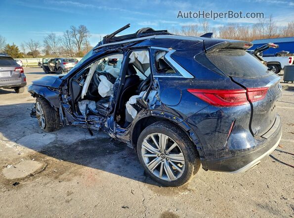 3PCAJ5EB5NF108843 2022 INFINITI QX50 Blue Rear left