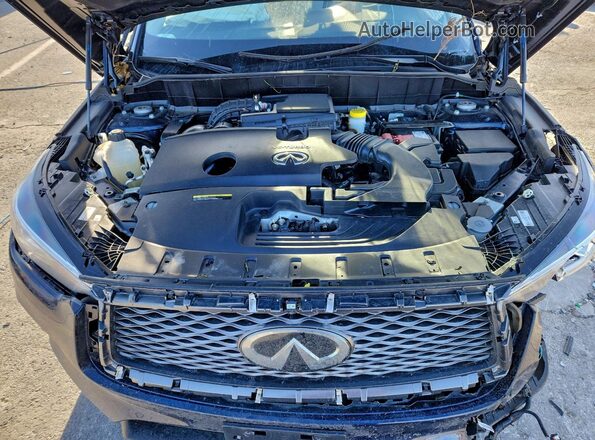 3PCAJ5EB5NF108843 2022 INFINITI QX50 Blue Engine compartment view