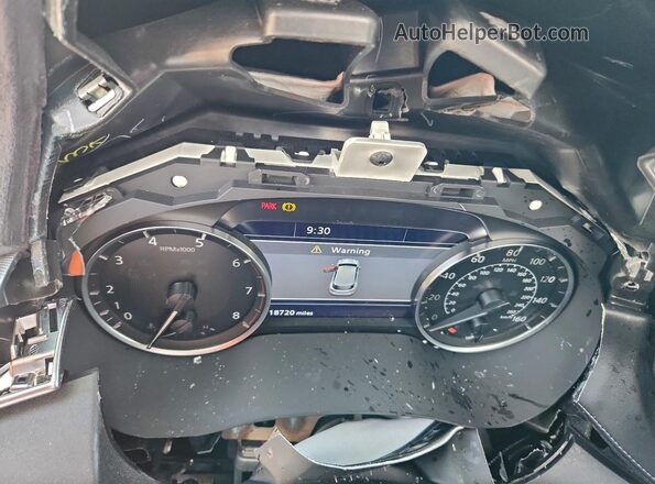 3PCAJ5EB5NF108843 2022 INFINITI QX50 Blue Instrument cluster view
