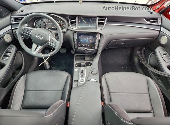 3PCAJ5FA2PF113085 2023 INFINITI QX50 Red წინა პანელის ხედი
