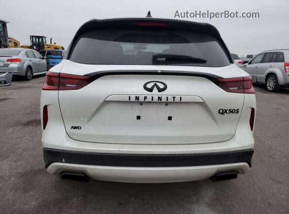 3PCAJ5FB2RF101126 2024 INFINITI QX50 White Հետևի տեսք