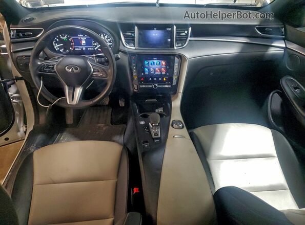3PCAJ5J37NF114187 2022 INFINITI QX55 White Vista del salpicadero
