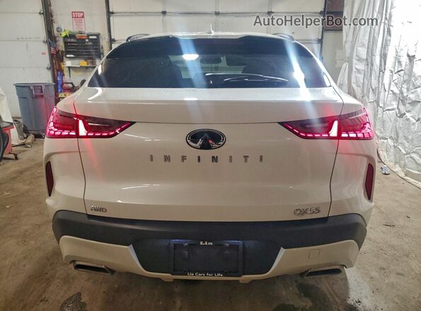 3PCAJ5J37NF114187 2022 INFINITI QX55 White Vista trasera