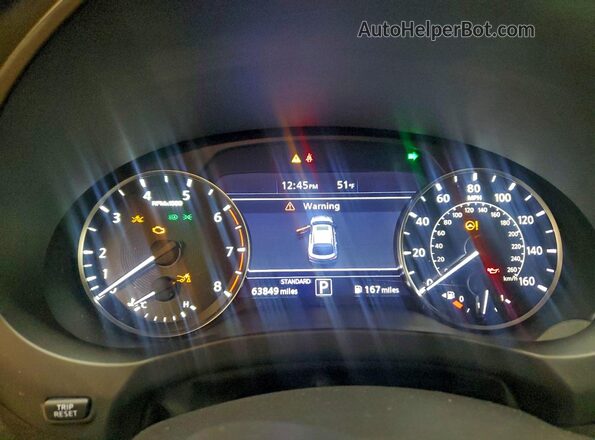 3PCAJ5J37NF114187 2022 INFINITI QX55 White Vista del cuadro de instrumentos