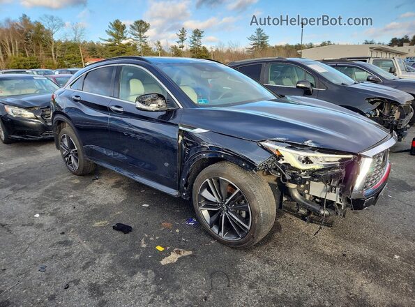 3PCAJ5J38NF113971 2022 INFINITI QX55 Blue Передня права чверть