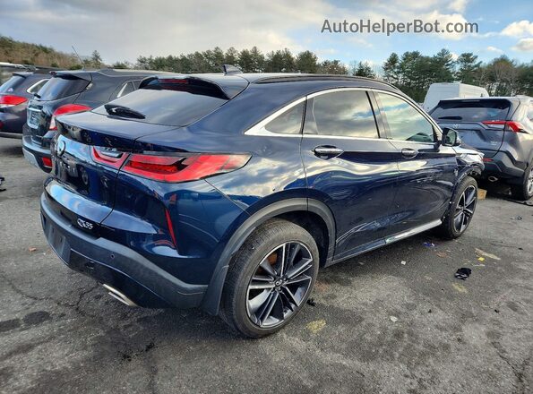 3PCAJ5J38NF113971 2022 INFINITI QX55 Blue Задня права чверть