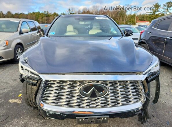 3PCAJ5J38NF113971 2022 INFINITI QX55 Blue Вид спереду