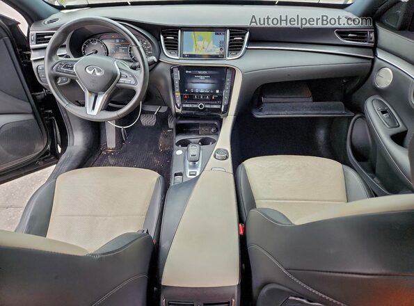 3PCAJ5KR0SF102218 2025 INFINITI QX55 Black წინა პანელის ხედი
