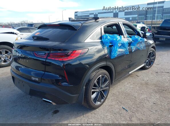 3PCAJ5LR2RF103444 2024 INFINITI QX55 Black Задня права чверть