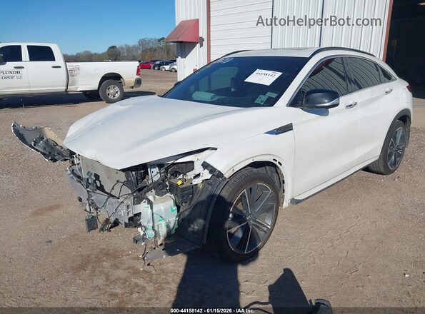 3PCAJ5LR5PF119716 2023 INFINITI QX55 White Vista tres cuartos delantera izquierda