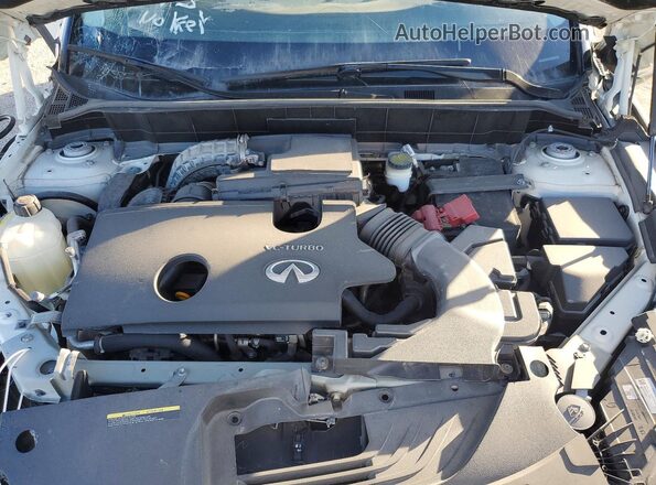 3PCAJ5M13LF109821 2020 INFINITI QX50 White Engine compartment view