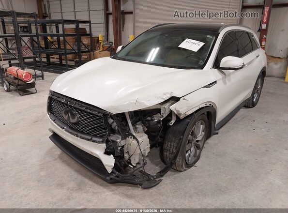 3PCAJ5M14KF145192 2019 INFINITI QX50 White Դիմացի տեսք