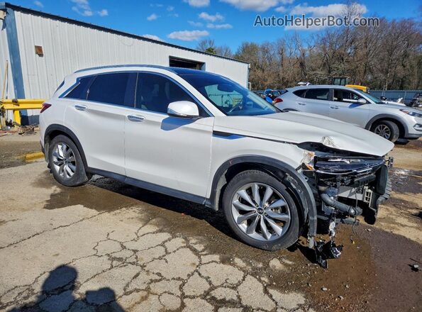 3PCAJ5M16KF141578 2019 INFINITI QX50 Белый Передняя правая четверть