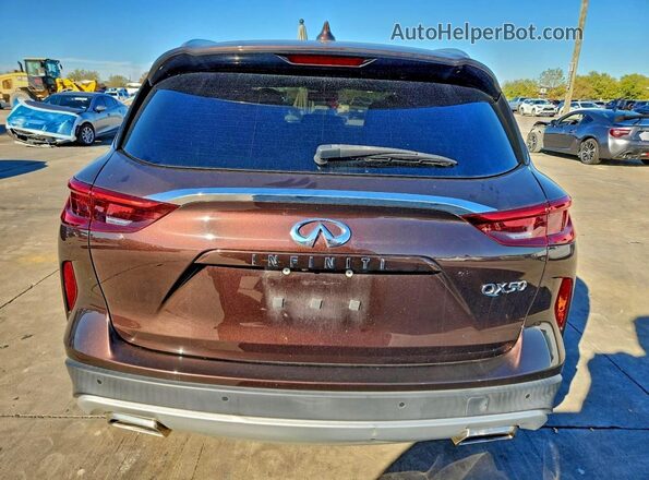 3PCAJ5M18LF103075 2020 INFINITI QX50 Brown Հետևի տեսք