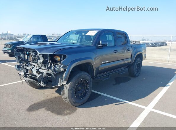 3TMCZ5AN0NM463965 2022 TOYOTA TACOMA Gray წინა მარცხენა ხედი სამი მეოთხედიდან