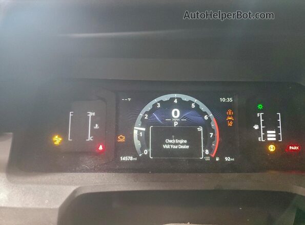 3TYJDAHN2RT008131 2024 TOYOTA TACOMA White ხელსაწყოთა პანელის ხედი