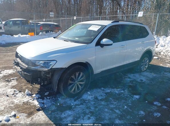 3VV1B7AX8JM020080 2018 VOLKSWAGEN TIGUAN Белый Передняя левая четверть