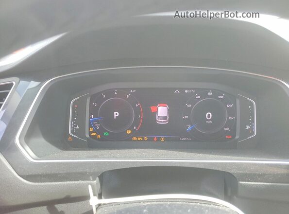 3VV2B7AX4KM143509 2019 VOLKSWAGEN TIGUAN Gray Widok zestawu wskaźników