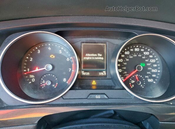 3VV2B7AX9JM161258 2018 VOLKSWAGEN TIGUAN Black Widok zestawu wskaźników