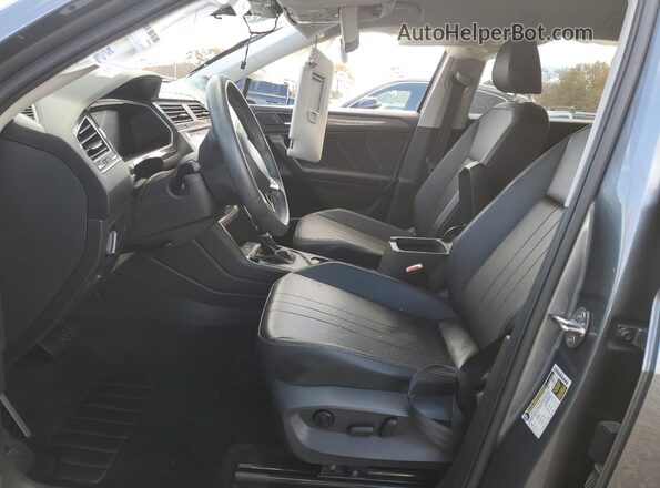 3VV3B7AX3NM081805 2022 VOLKSWAGEN TIGUAN Gray წინა სალონის ხედი