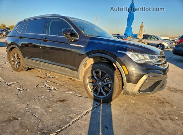 3VV3B7AX5NM013893 2022 VOLKSWAGEN TIGUAN Черный Передняя правая четверть