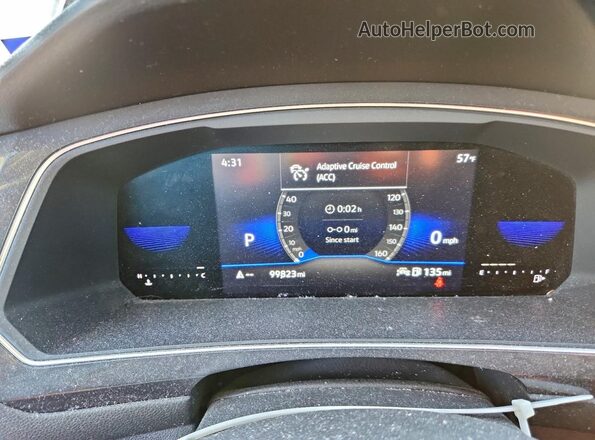 3VV3B7AX5NM013893 2022 VOLKSWAGEN TIGUAN Черный Вид щитка приборов