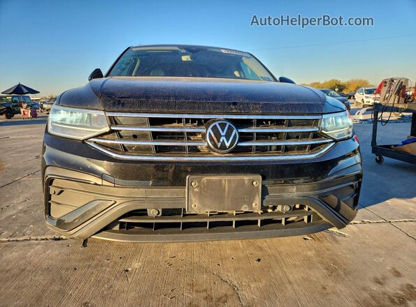 3VV3B7AX5NM013893 2022 VOLKSWAGEN TIGUAN Черный Вид спереди