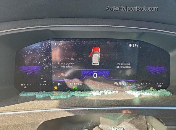 3VVCB7AX0PM034332 2023 VOLKSWAGEN TIGUAN Charcoal Instrument cluster view