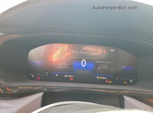 3VVCX7B29PM368167 2023 VOLKSWAGEN TAOS Black Vista del cuadro de instrumentos