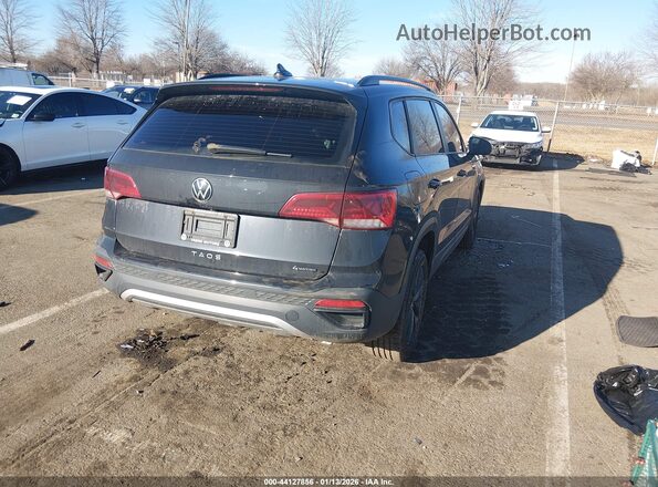 3VVMX7B22NM034774 2022 VOLKSWAGEN TAOS Black Հետևի աջ