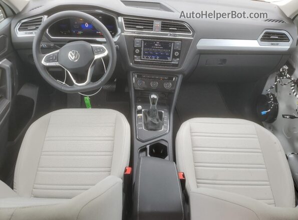 3VVRB7AX7PM052658 2023 VOLKSWAGEN TIGUAN White Առջևի վահանակի տեսք