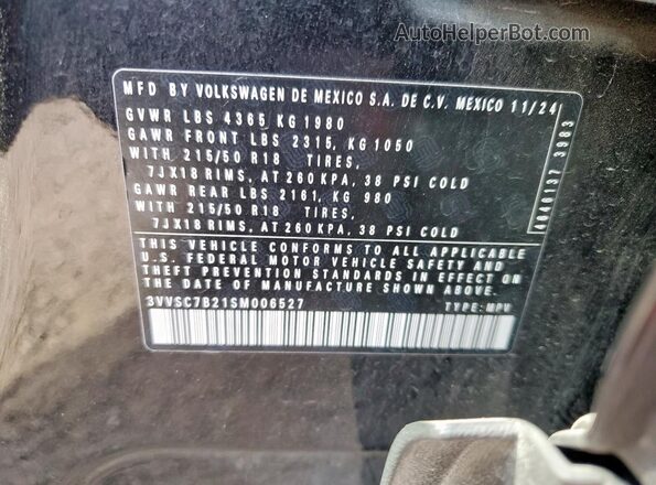 3VVSC7B21SM006527 2025 VOLKSWAGEN TAOS Black 