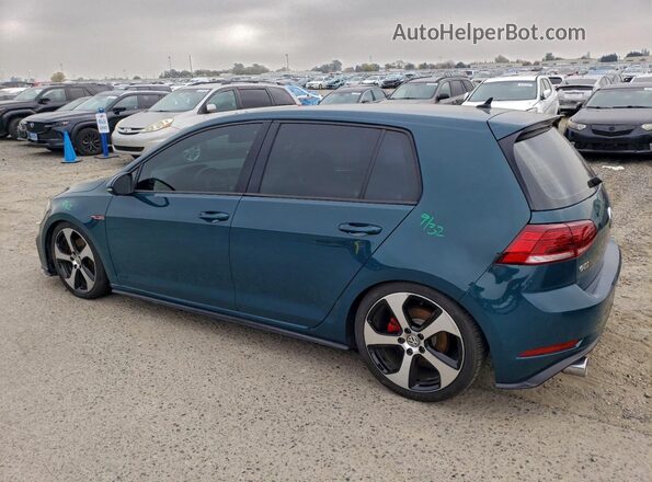 3VW447AU9JM294221 2018 VOLKSWAGEN GTI Green უკანა მარცხენა