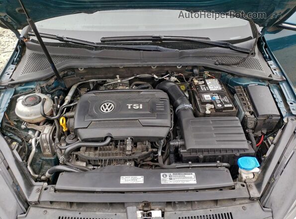 3VW447AU9JM294221 2018 VOLKSWAGEN GTI Green უკანა სალონის ხედი