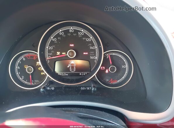 3VW5DAATXKM501306 2019 VOLKSWAGEN BEETLE Red Հետևի նստատեղերի տեսք