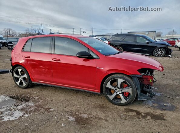 3VW5T7AU2KM016849 2019 VOLKSWAGEN GTI Красный 