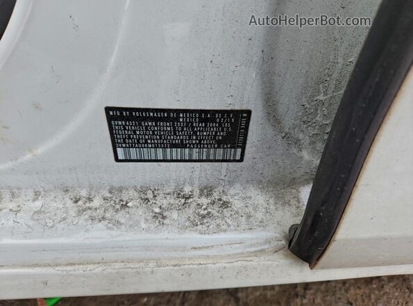3VW6T7AU0KM013372 2019 VOLKSWAGEN GTI Белый 