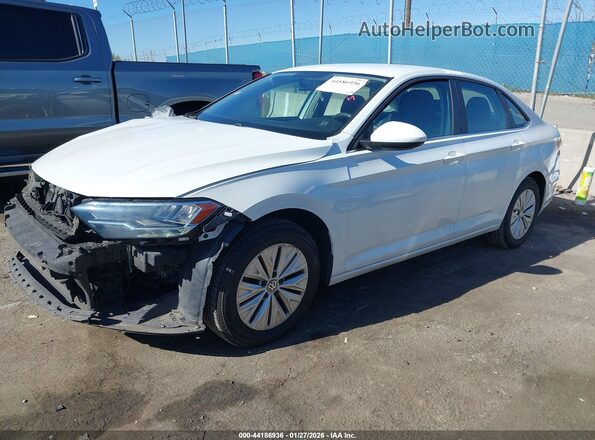 3VWC57BU7KM050494 2019 VOLKSWAGEN JETTA White წინა მარცხენა ხედი სამი მეოთხედიდან