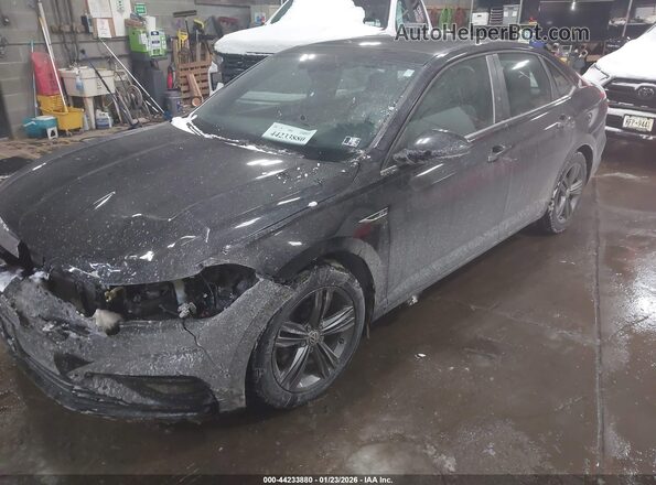 3VWCB7BU7LM046455 2020 VOLKSWAGEN JETTA Black Առջևի ձախ երեք քառորդ տեսարան