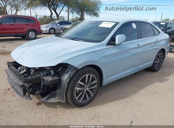 3VWEX7BU5SM076790 2025 VOLKSWAGEN JETTA Blue Առջևի ձախ երեք քառորդ տեսարան