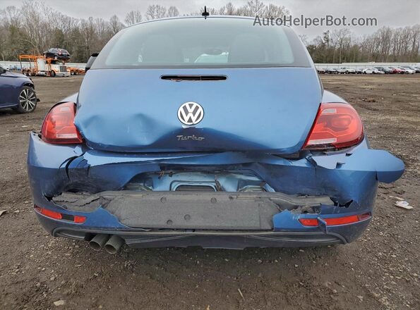 3VWF17AT9HM609991 2017 VOLKSWAGEN BEETLE Blue უკანა ხედი