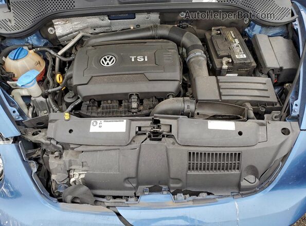 3VWF17AT9HM609991 2017 VOLKSWAGEN BEETLE Blue უკანა სალონის ხედი