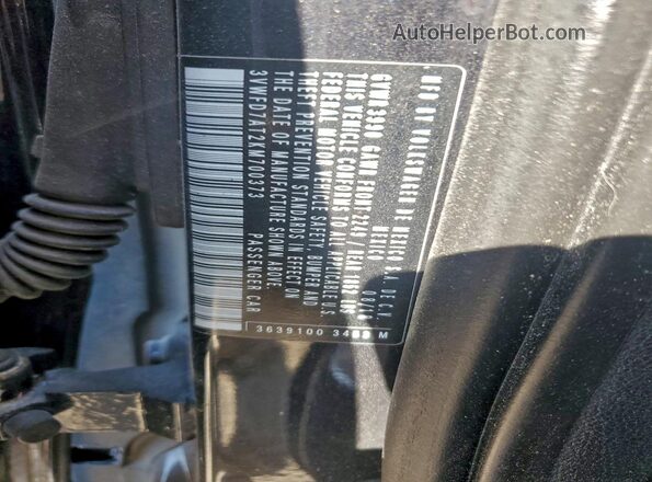 3VWFD7AT2KM700373 2019 VOLKSWAGEN BEETLE Black VIN კოდის სტიკერის ხედი
