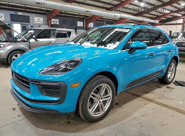 WP1AA2A53NLB01643 2022 PORSCHE MACAN Blue Trasero izquierdo