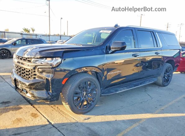 1GNSCCKD1MR143579 2021 CHEVROLET SUBURBAN Black Tył lewy