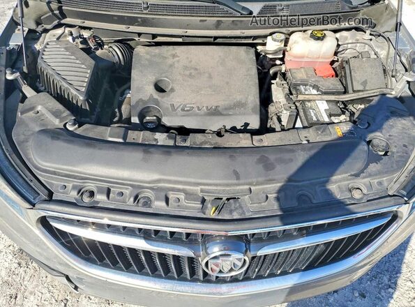 5GAERBKW1JJ142802 2018 BUICK ENCLAVE Brown Widok naklejki z numerem VIN