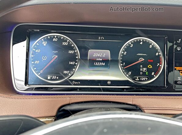 WDDUG8FB0HA216706 2017 MERCEDES-BENZ S Синий Вид щитка приборов