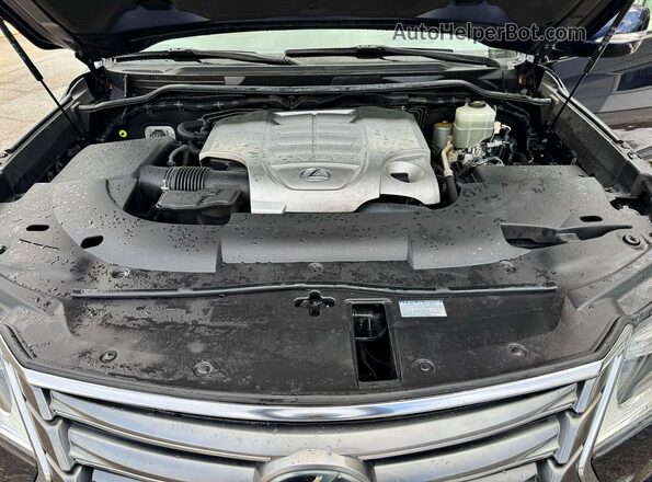 JTJHY7AX2H4242774 2017 LEXUS LX Blue Вид задньої частини салону